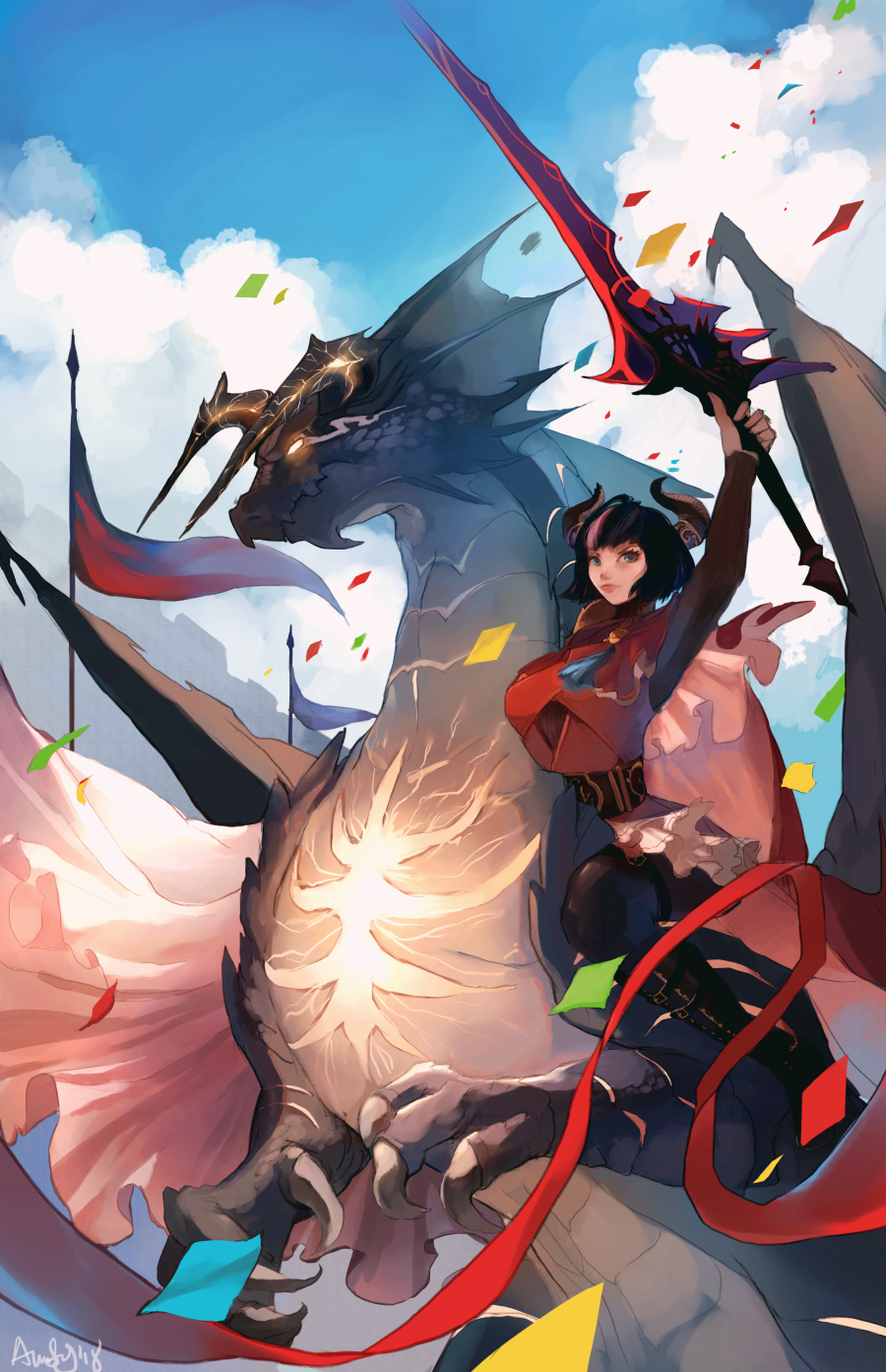 69 dnf心情咖啡屋 69 【栏目】dnf美图鉴赏348期 p站id:18805042